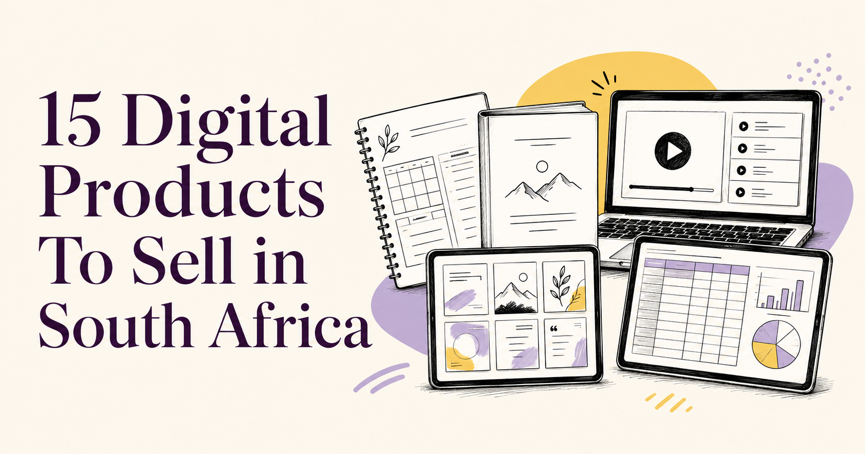 image showing different digital products to sell in south africa